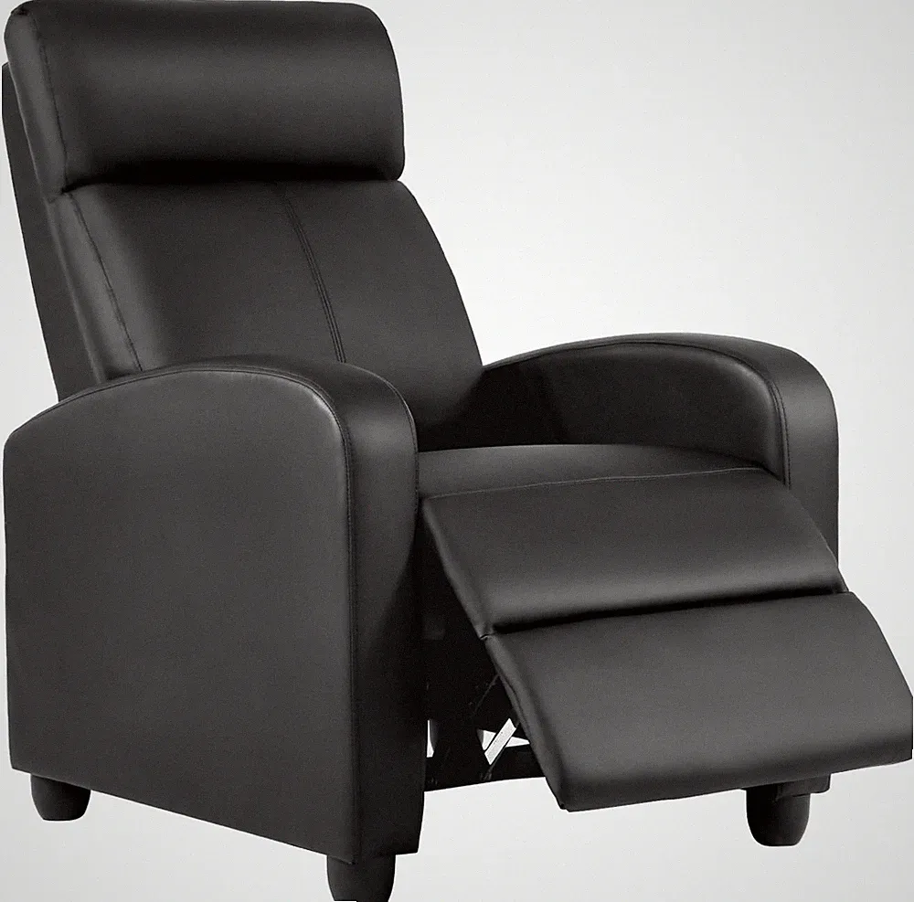 Bestmassage | Recliner Chair | No Massage Function | Leather Black | with Lumbar
