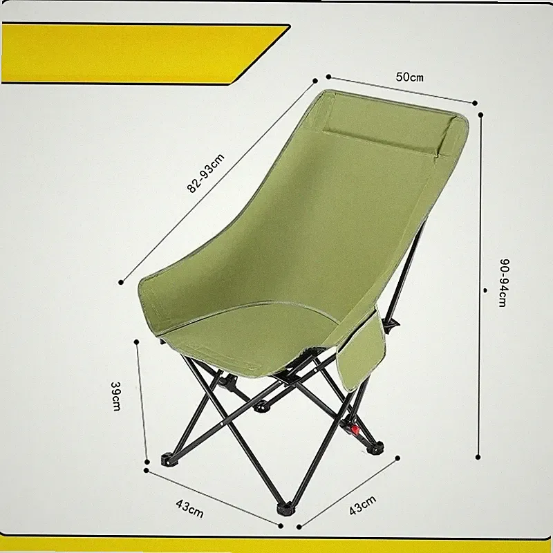 【Portable Folding Beach Chair】Adjustable Lounge Chair for Outdoor - Lightweight