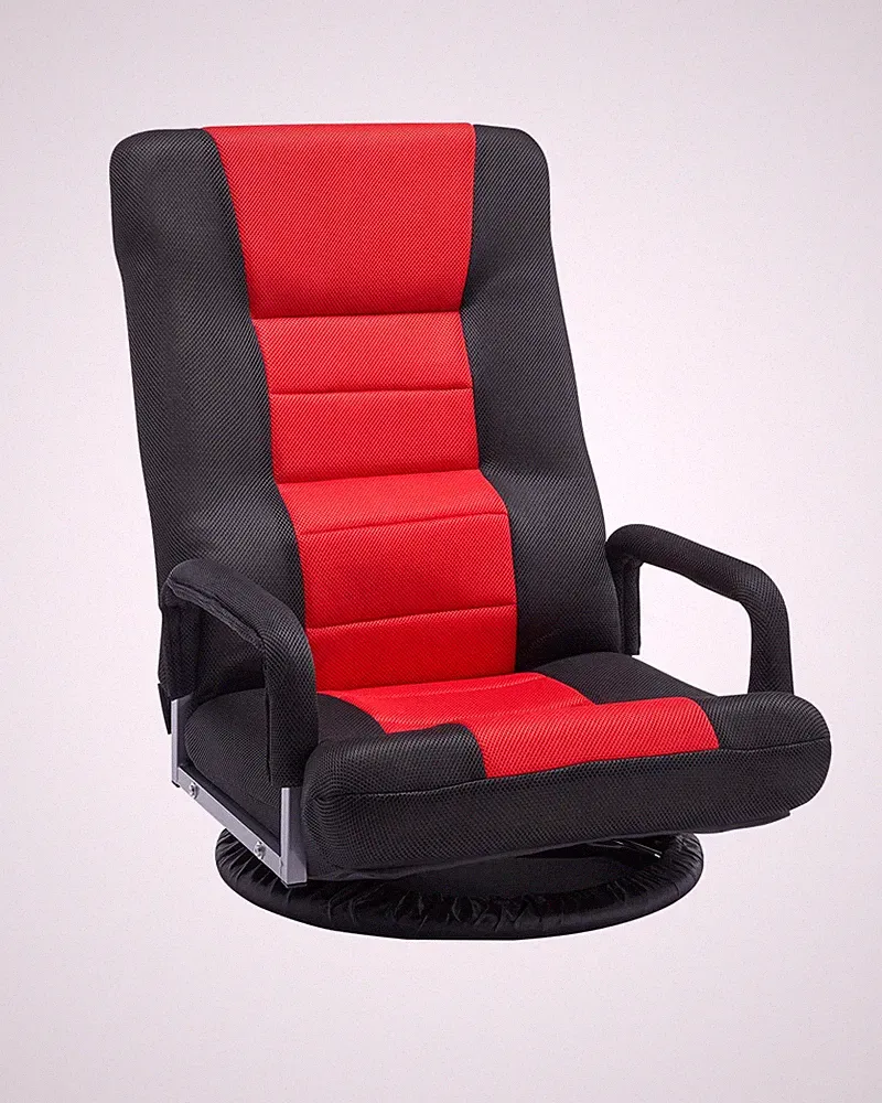 VEVOR 360° Swivel Floor Gaming Chair Folding Lazy Sofa Armrest Adjustable